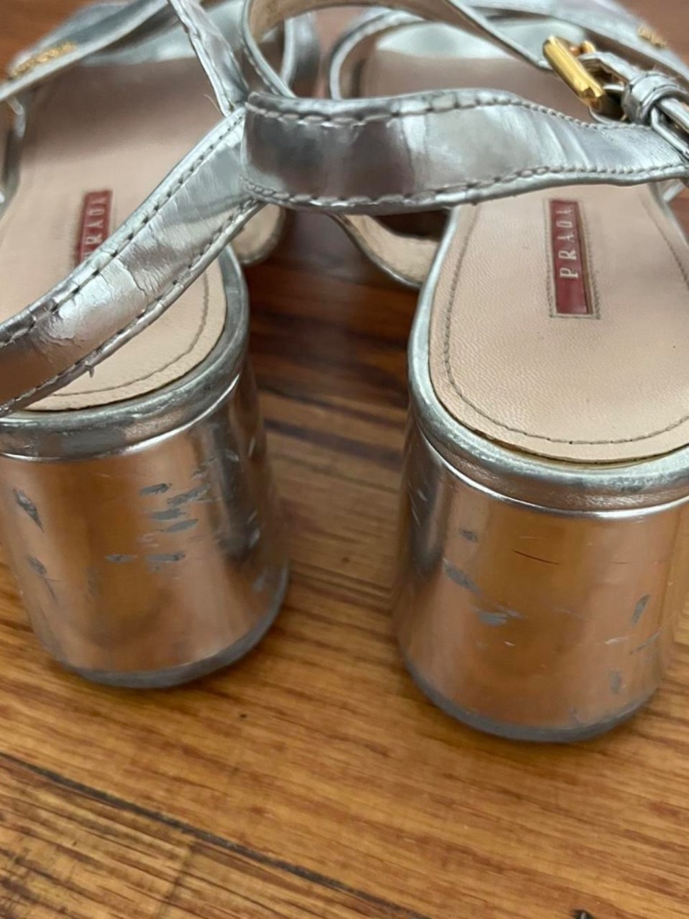 Y2K silver platform sandals by Prada - Picture 8 of 8
